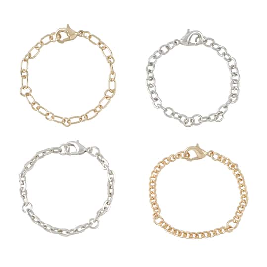 5" Gold & Rhodium Tumbler Charm Accessories, 4ct. by Bead Landing™